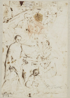 D 028
<br/>
Madonna en Kind met de beschermheiligen van Lucca
<br/>
<em>Testa, Pietro (1611-1650)</em>
